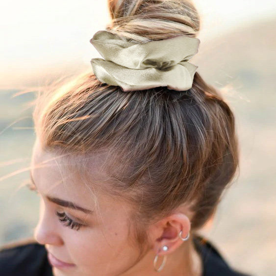 100% Peace Silk Hair Scrunchie