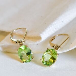 Vintage Peridot Drop Earrings