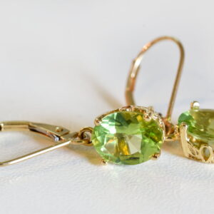 Vintage Peridot Drop Earrings