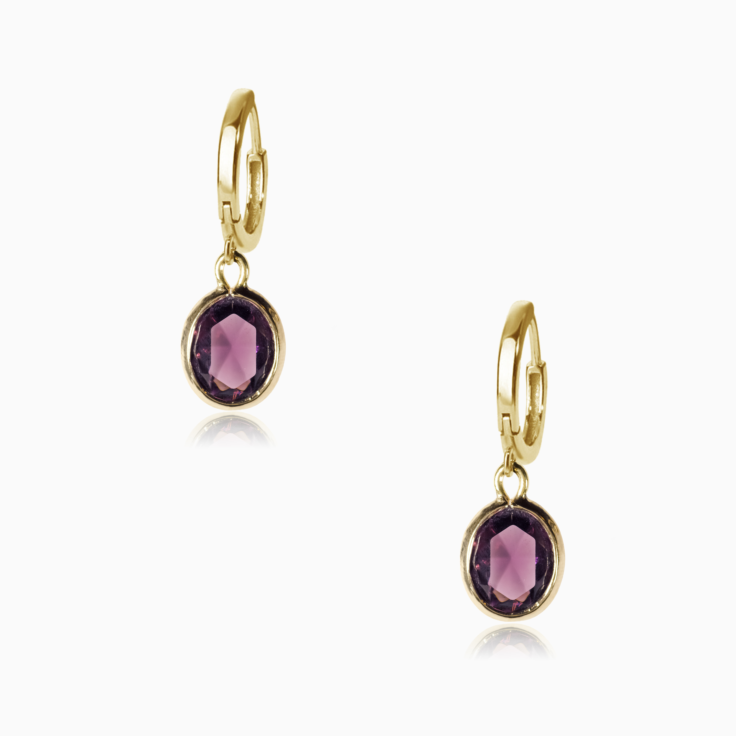 Vintage Amethyst Drop Earrings