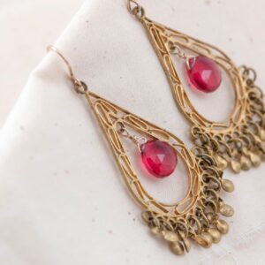 Vintage Mexican Filigree Chandelier Earrings