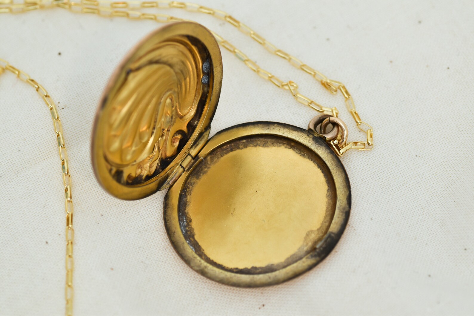 Antique Repoussé Monogram Locket - Image 7