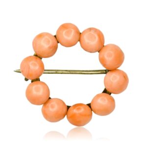 Antique Coral Brooch