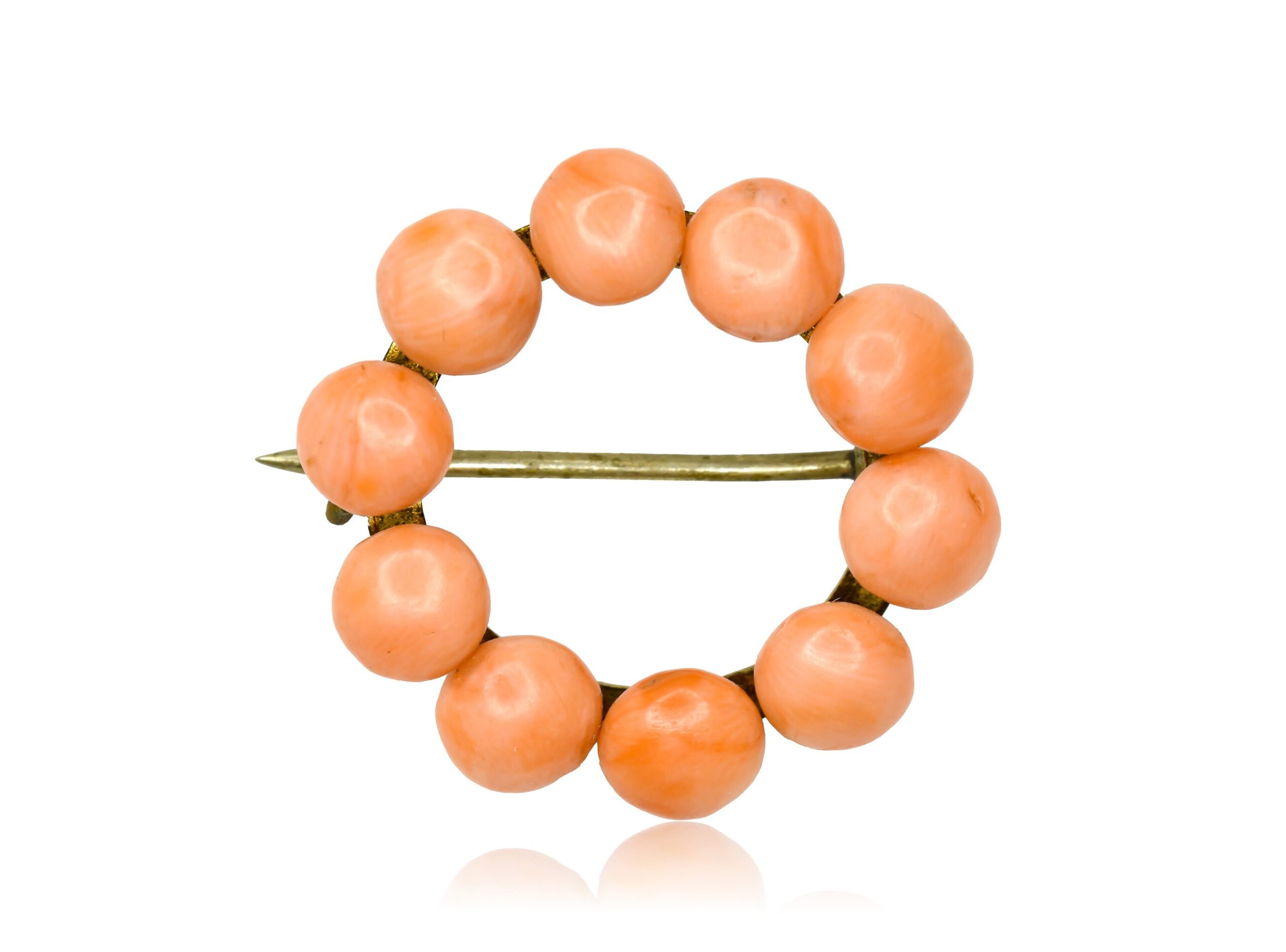 Antique Coral Brooch