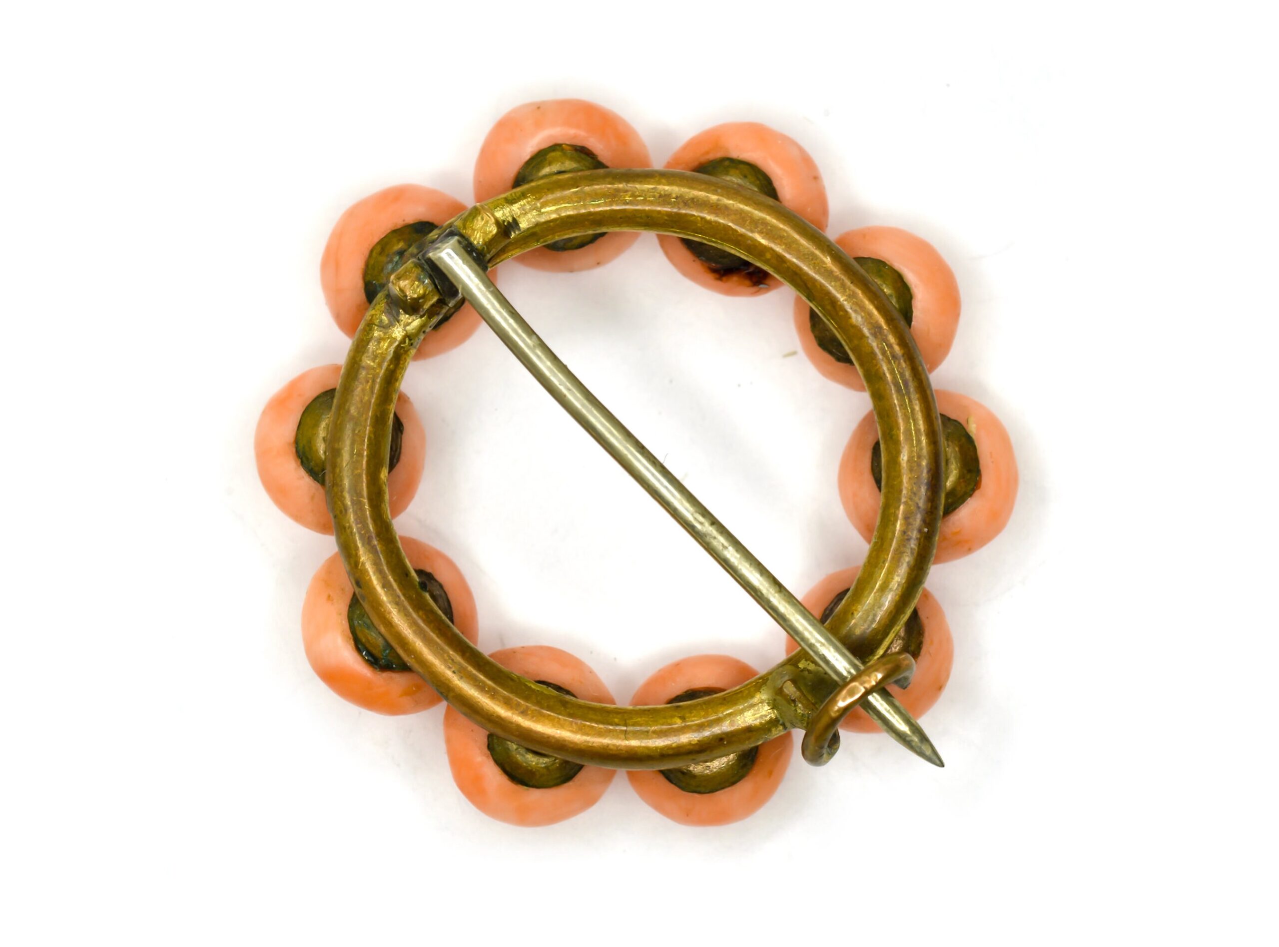 Antique Coral Brooch - Image 5