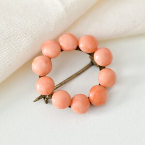 Antique Coral Brooch