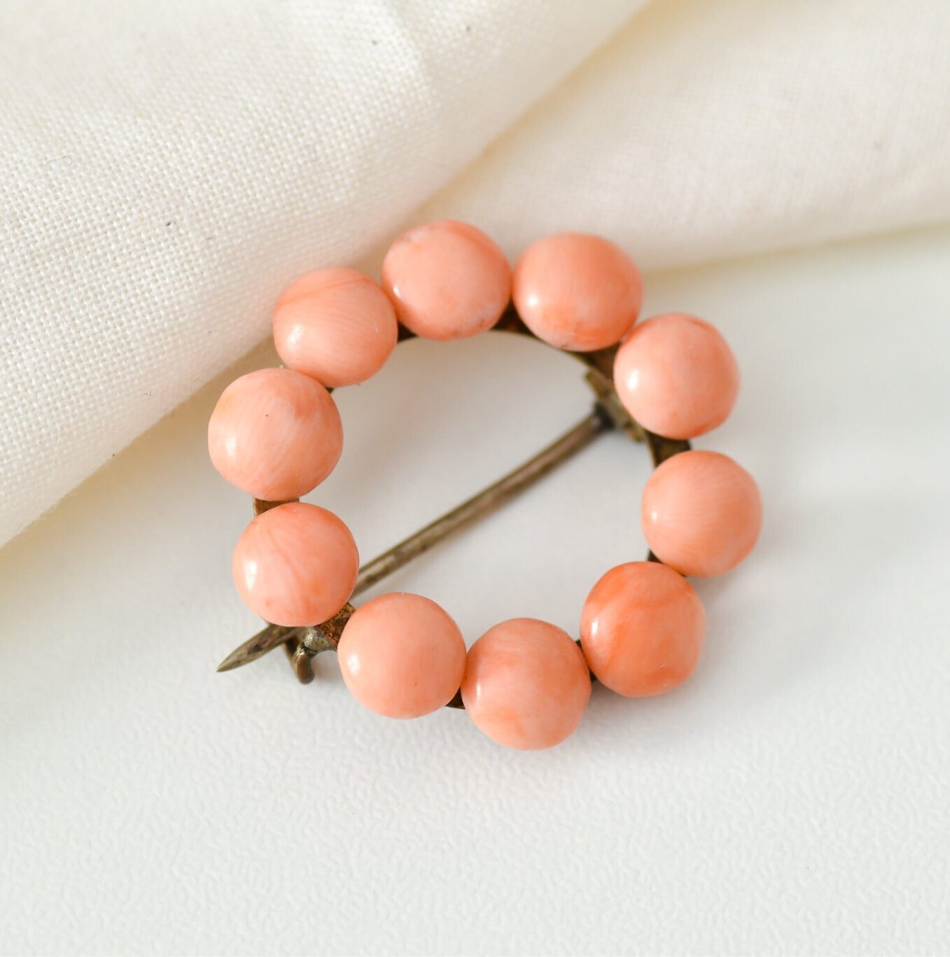 Antique Coral Brooch - Image 2
