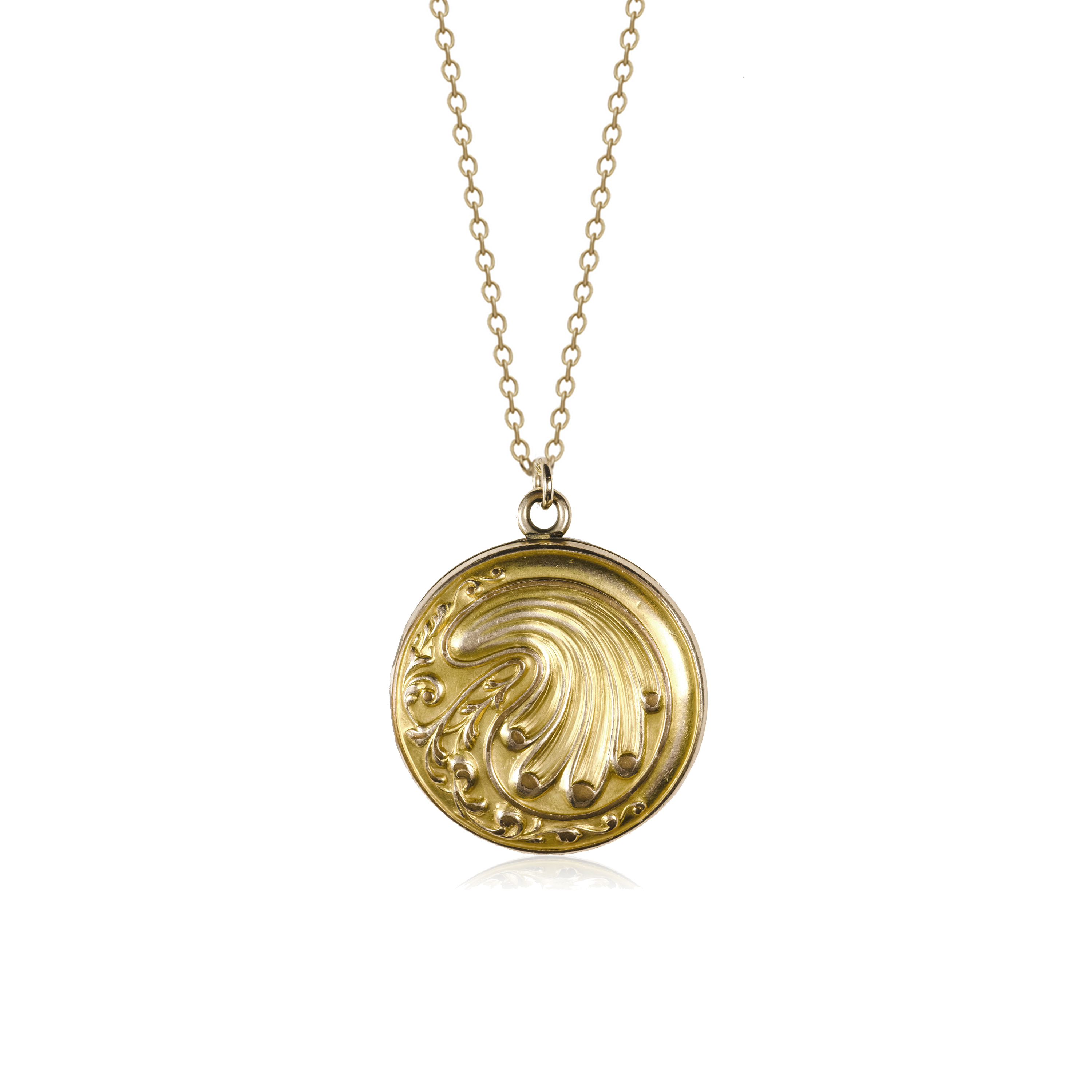 Antique Repoussé Monogram Locket