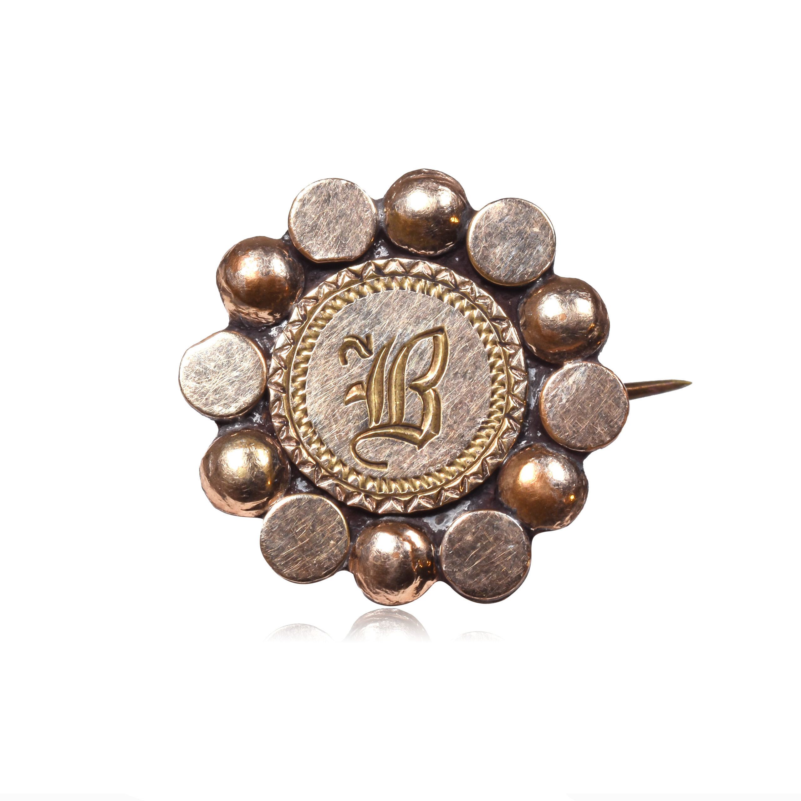 Antique Victorian B Monogram Brooch