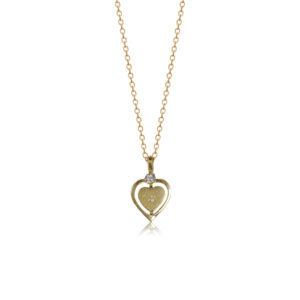 Antique Paste Heart Necklace