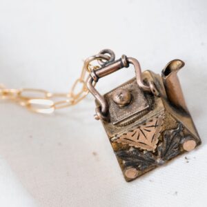 Victorian Teapot Pendant Necklace